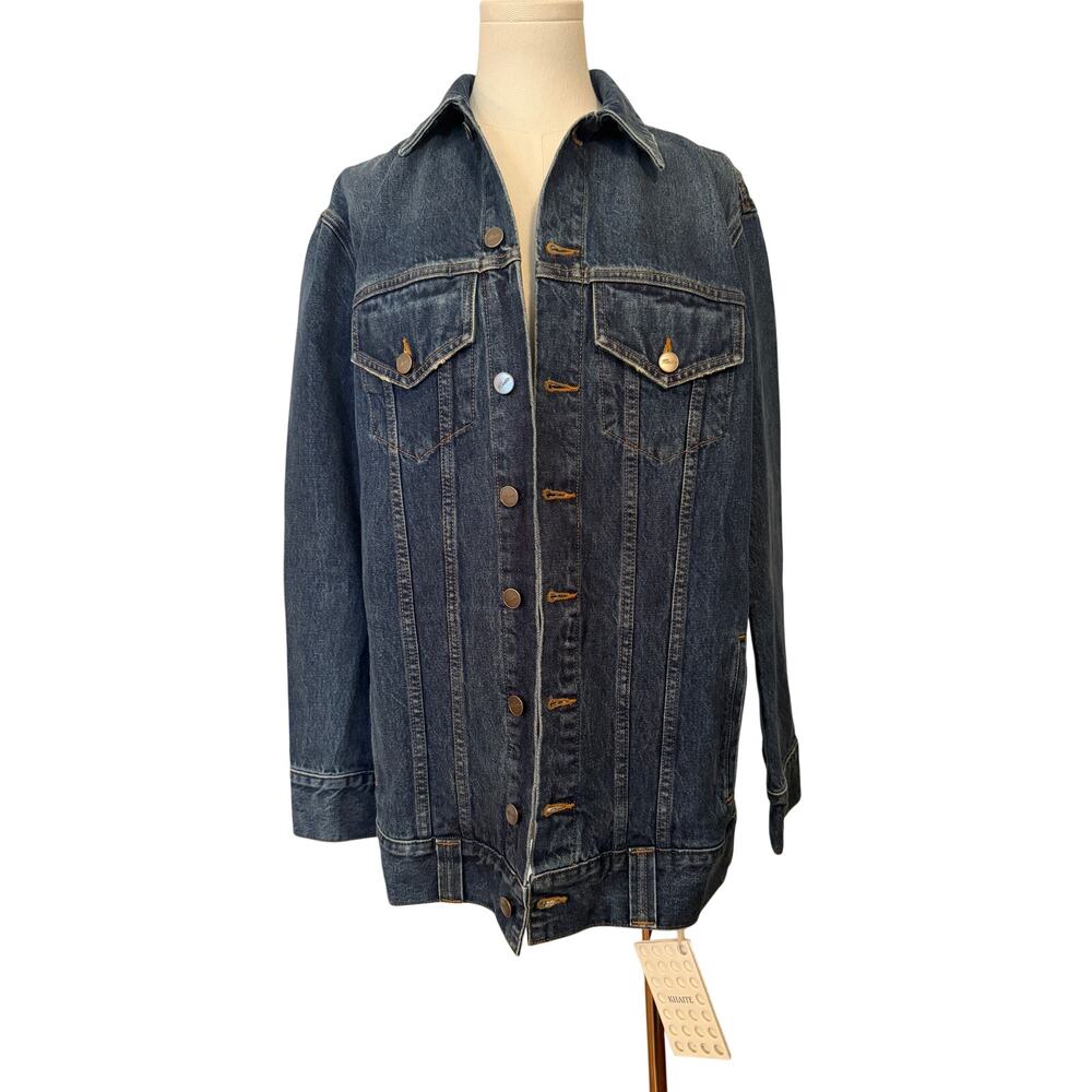 Khaite "The Ross" Oversized Structured Jean Jacket Made in USA NWT - Size XS